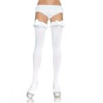 LEG AVENUE SHEER AND OPAQUE THIGH HIGHS