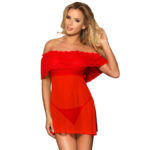 SUBBLIME SHORT DRESS + THONG RED S/M