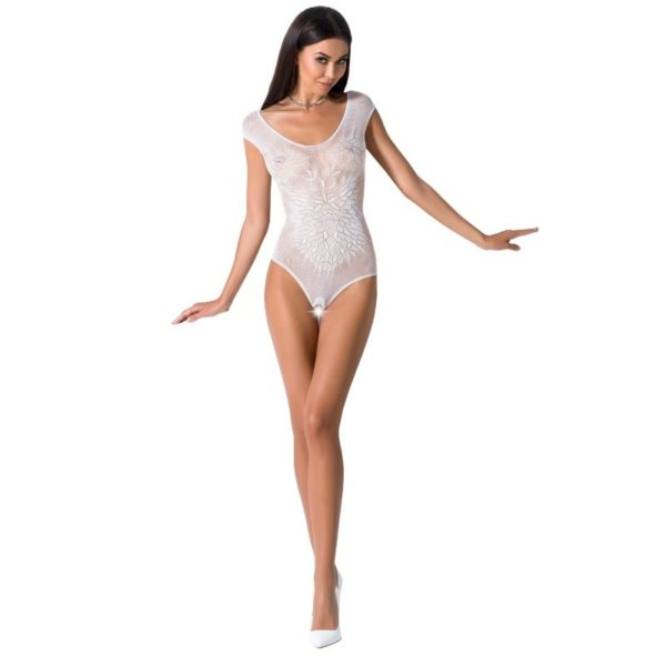 PASSION WOMAN BS064 BODYSTOCKING WHITE ONE SIZE