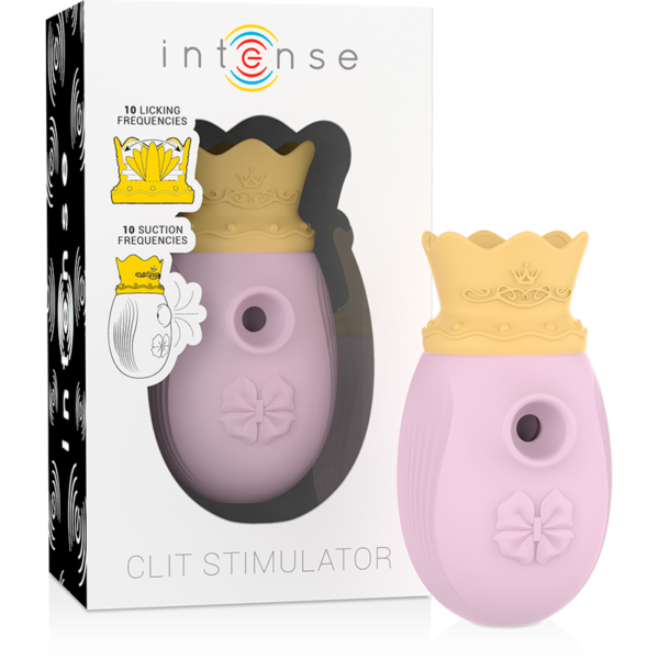 INTENSE CLIT STIMULATOR 10 LICKING AND SUCTION FREQUENCIES - PINK
